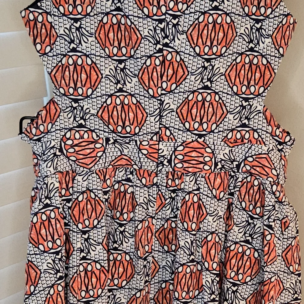 Zara TRF Cutout Waist Mini Dress in African Lantern Print - Picture 3 of 13